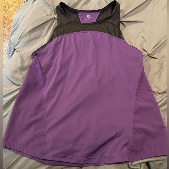 Champion size Large purple & black razorback athletic running tank top - Picture 3 of 9
